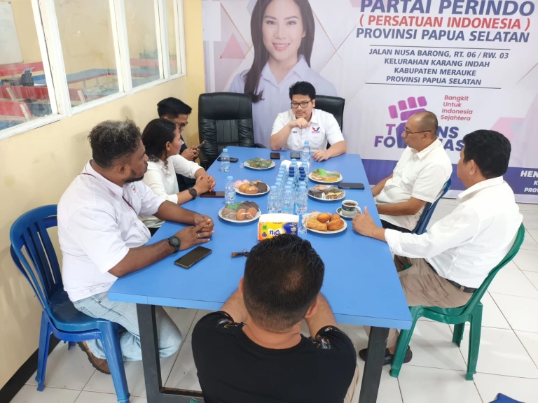 Mendorong Kemandirian Pengurus Daerah, Bendum DPP Perindo Kunjungi DPW Papua Selatan
